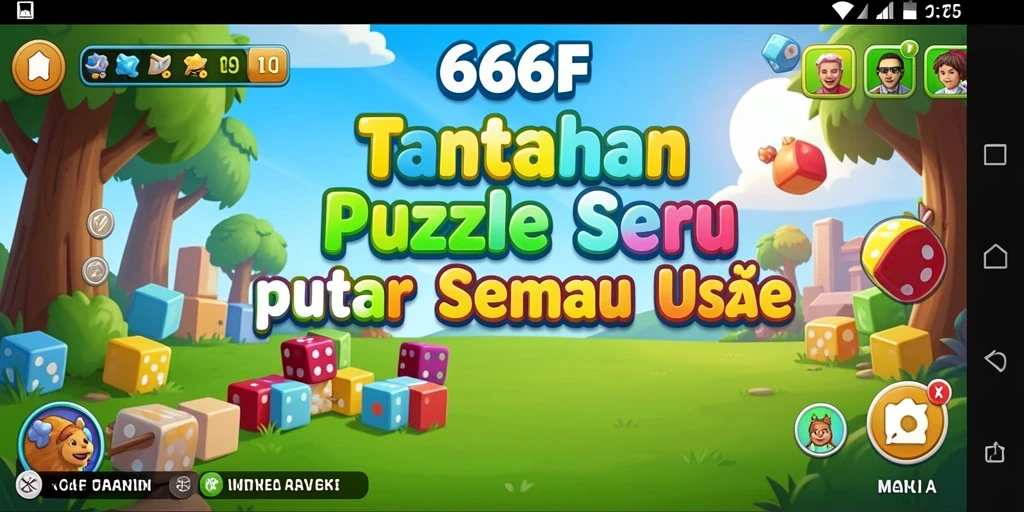 Screenshot gameplay 666F menampilkan tantangan puzzle yang seru dan menarik.