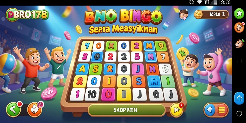 Screenshot gameplay BRO178 menampilkan momen seru permainan Bingo.