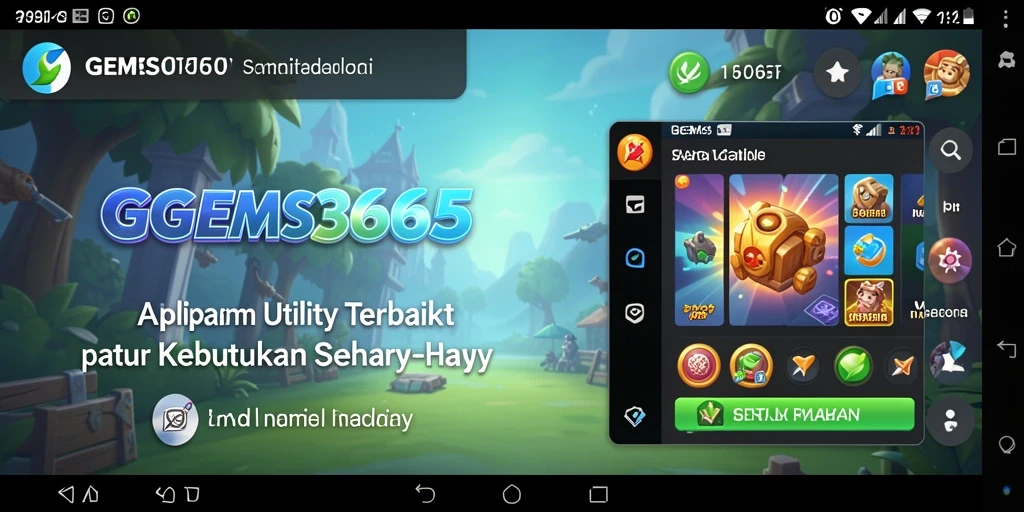 Tampilan antarmuka GEMS365 yang intuitif dan mudah digunakan.