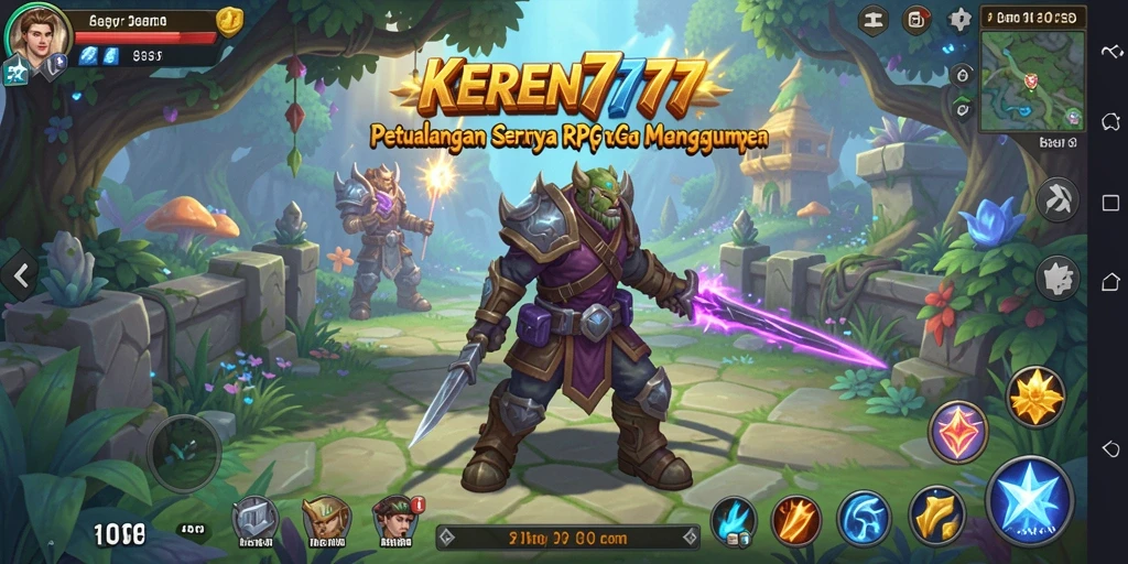 Tampilan screenshot KEREN777 yang menunjukkan aksi pertarungan RPG yang mendebarkan.