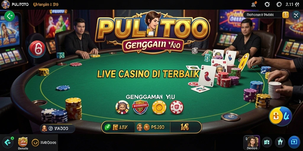 Tampilan gameplay Live Casino PULITOTO yang mendebarkan dan interaktif.
