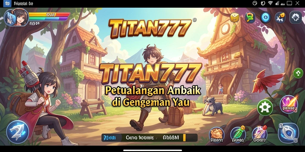 Tampilan menakjubkan dari gameplay Anime dalam TITAN777.