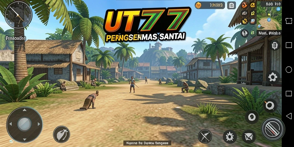 Screenshot UT77 menampilkan gameplay yang cerah dan menghibur.